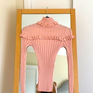 Preowned Cinq a sept ribbed turtleneck xs